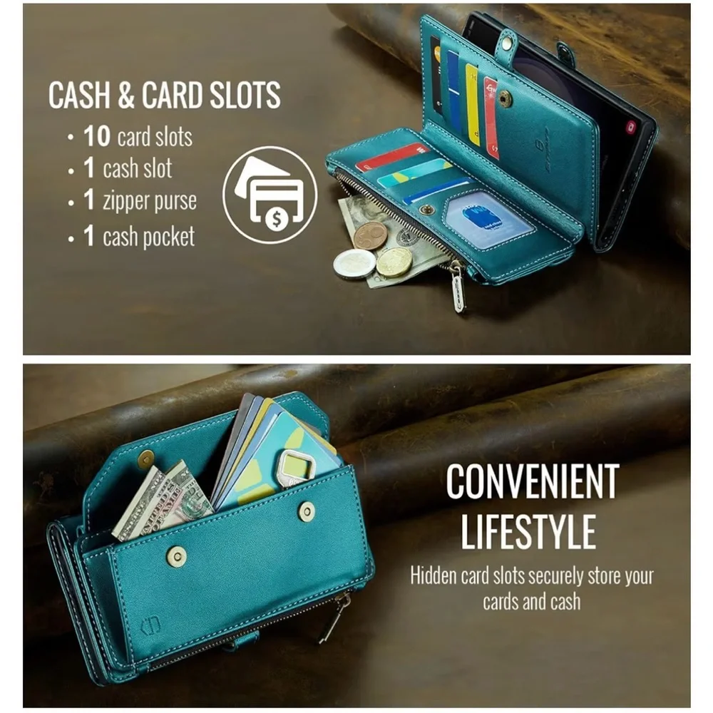 Crossbody for Samsung Galaxy S22 Ultra, Case Wallet Card Holder, Strapurs, NEW - Picture 8 of 12